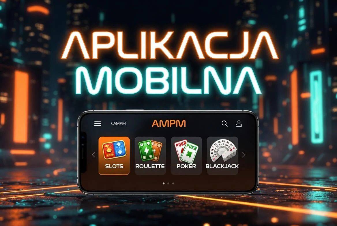 Gry w mobilnej wersji AMPM Casino uruchamiane w przeglądarce